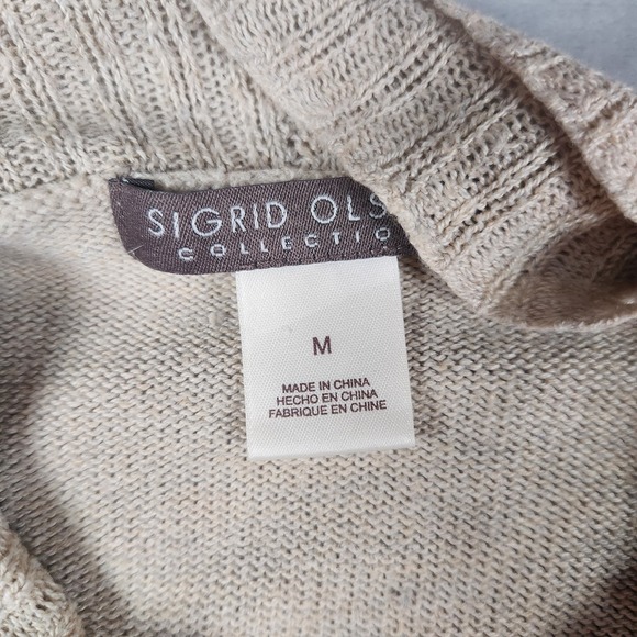 Singrid Olsen Open Cardigan Ruffle Boho Cottagecore Coquette 90s Silk Blend M - Picture 2 of 5